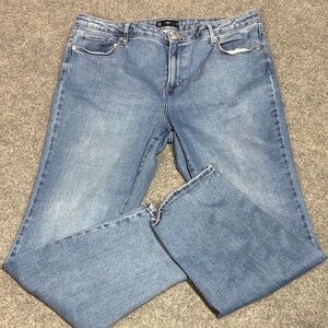 Women's Light Blue Straight Leg Jeans